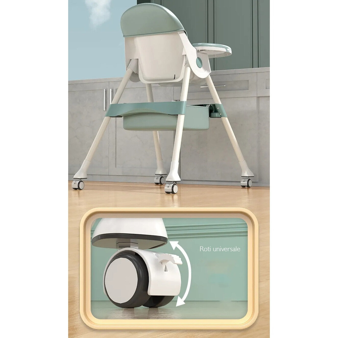 Scaun de Masa 3 in 1 pentru Bebelusi si Copii, KidProtect Scaun de Masa 3 in 1 pentru Bebelusi si Copii, KidProtect